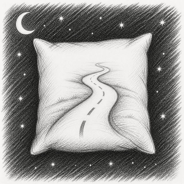 Карандашный рисунок дороги